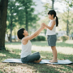 在戶外練習親子瑜伽的魔力：結合大自然元素的體式與冥想